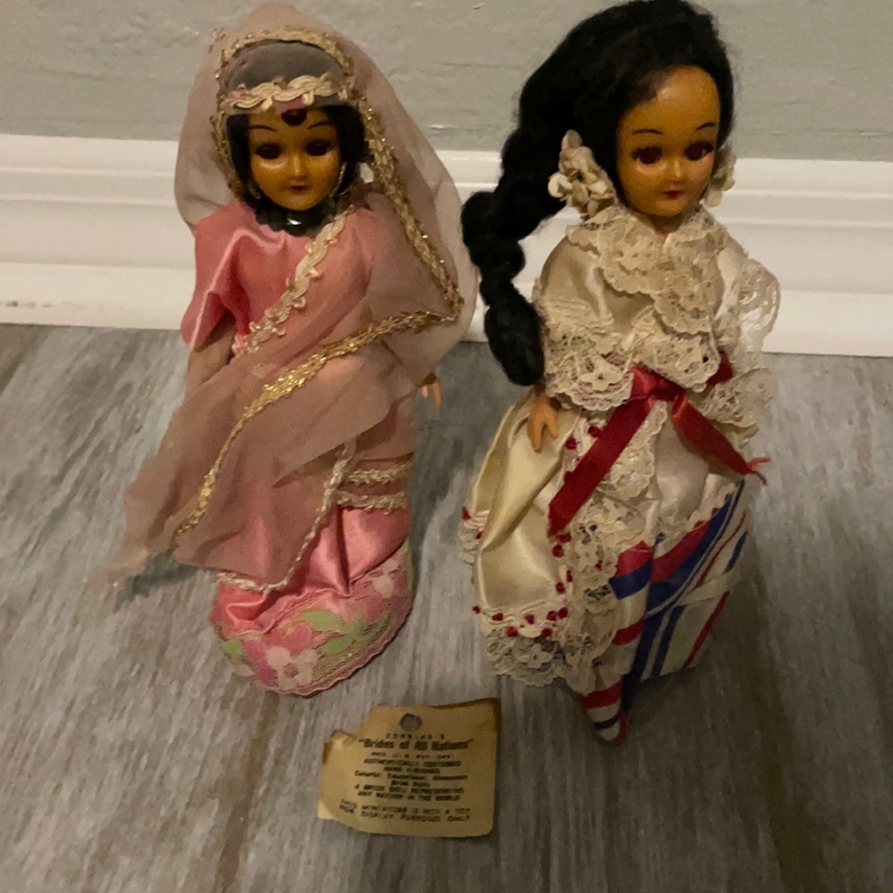 Corrine’s Brides of all nations dolls.